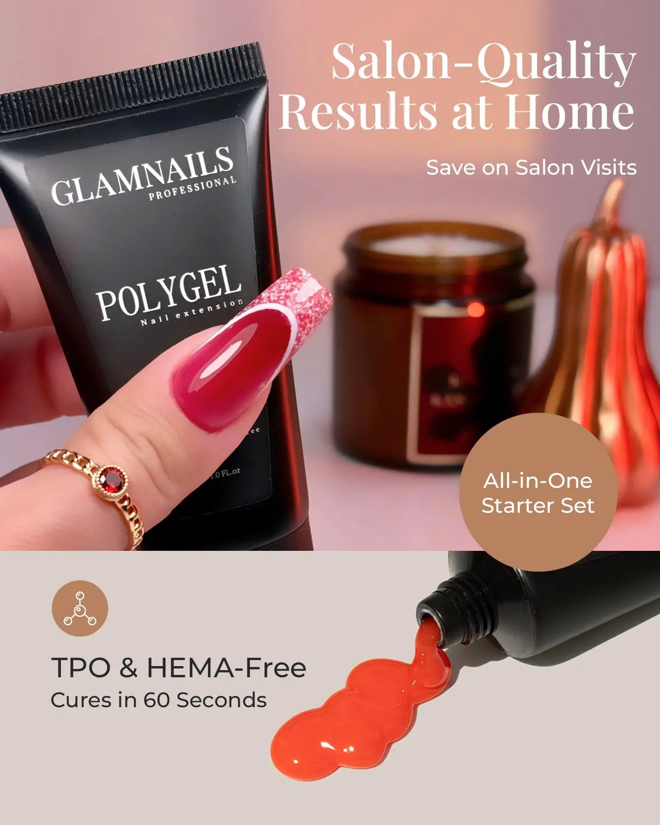 Glamnailsprofessional Gesundheit & Schönheit > Nagelpflege > Nagelgel Polygel-Starter-Set | 1+1 Farben gratis