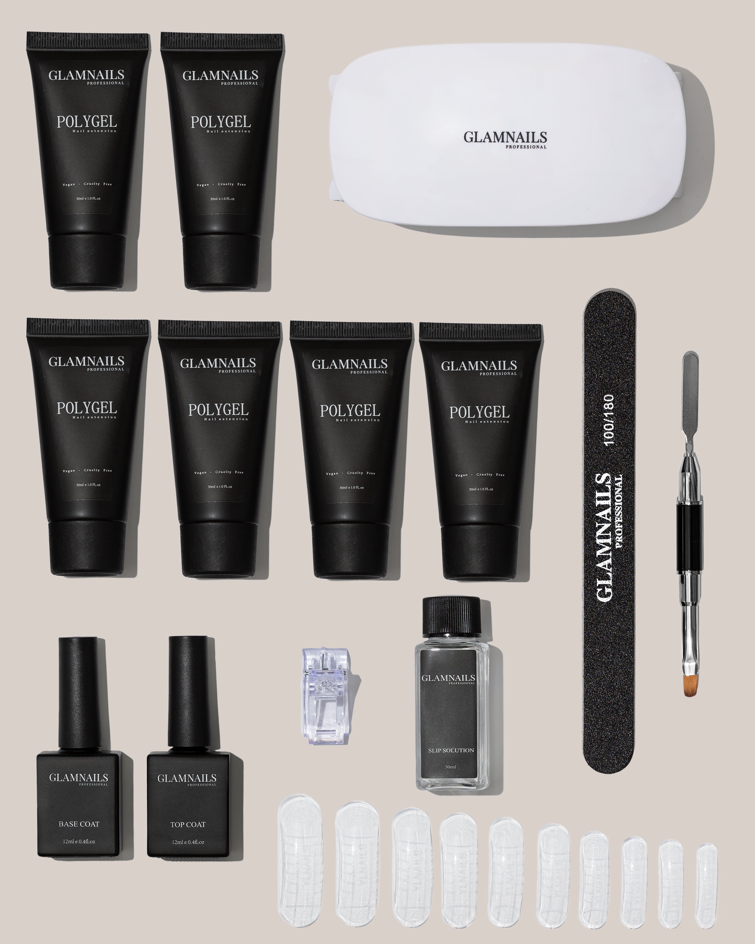 Glamnailsprofessional Gezondheid & beauty > Nagelverzorging > Nagelgel Polygel Starterset | 3+3 Gratis Kleuren