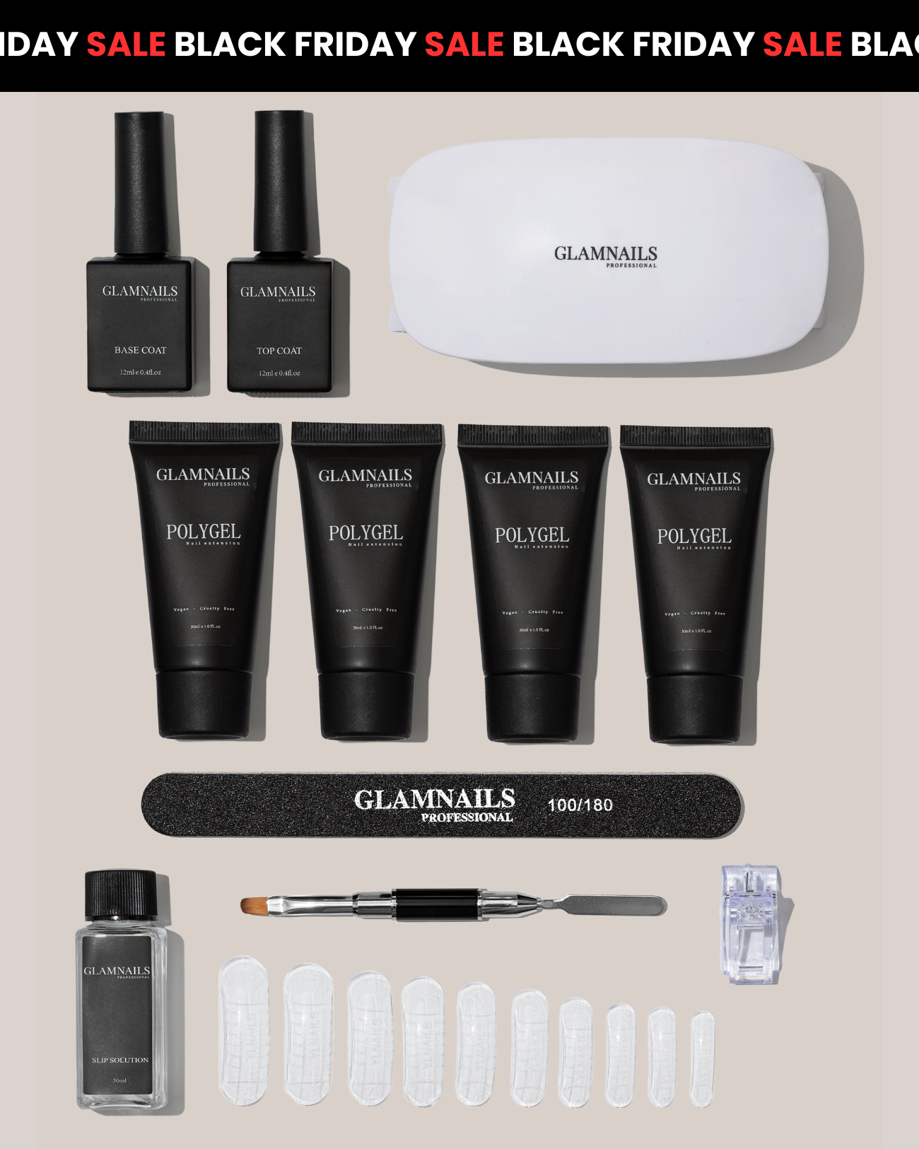 Glamnailsprofessional Gezondheid & beauty > Nagelverzorging > Nagelgel BFCM25 | Polygel Starterset | 2+2 Gratis Kleuren